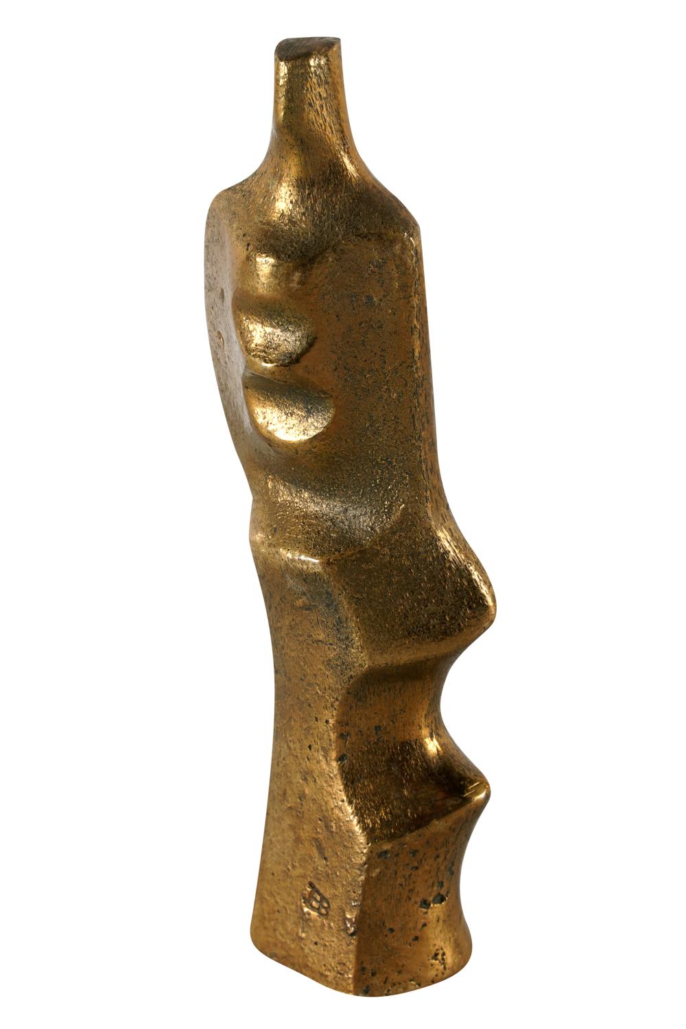 ABSTRACT FIGUREgilt bronze, inscribed