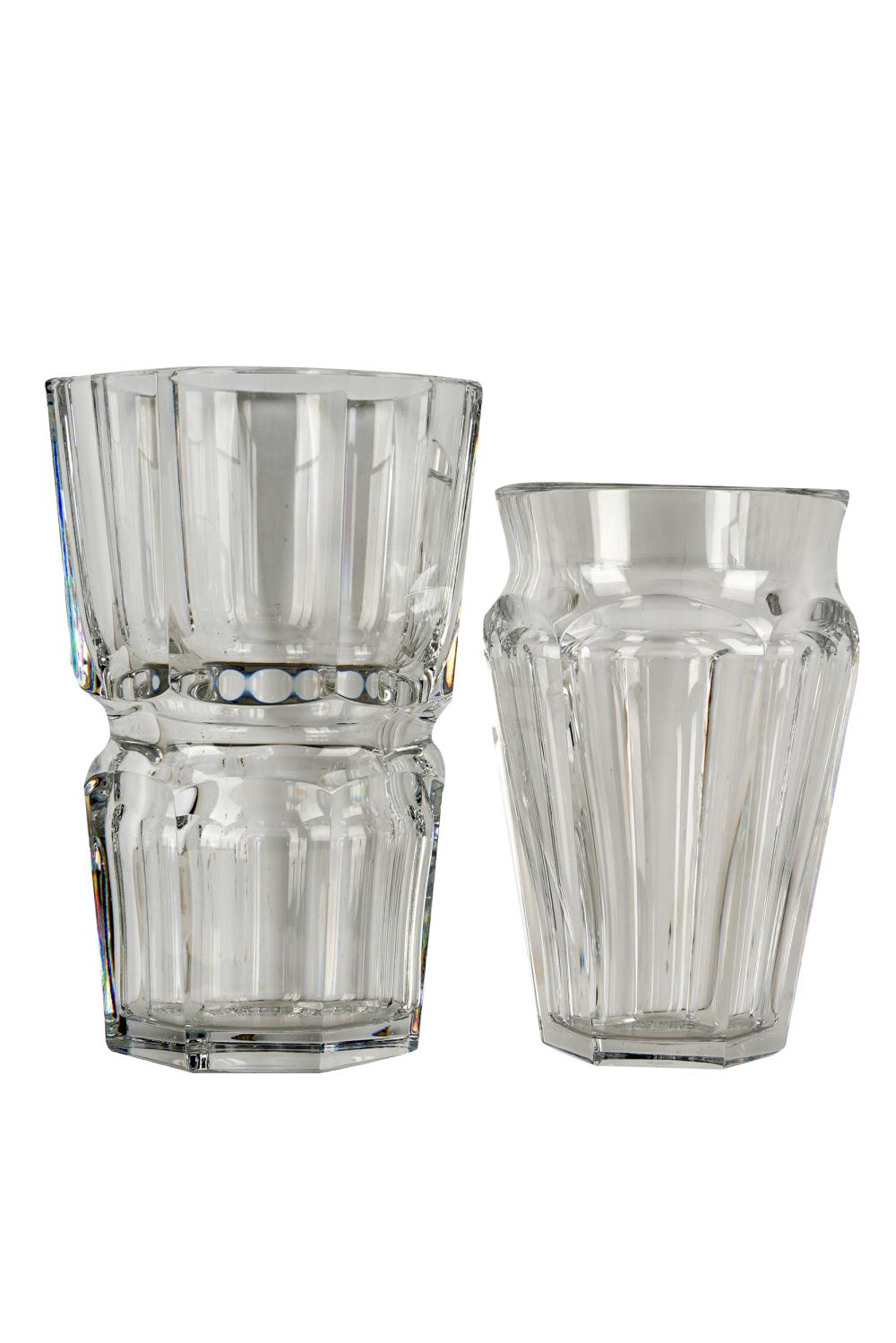 TWO BACCARAT CRYSTAL VASESeach 3330bb