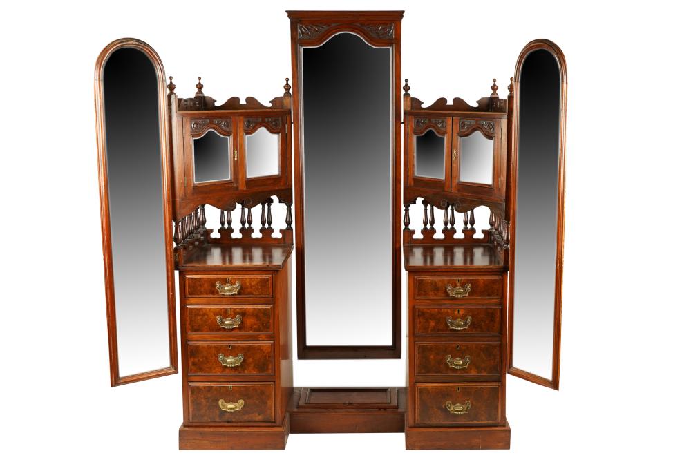 EASTLAKE WALNUT DRESSING MIRRORwith