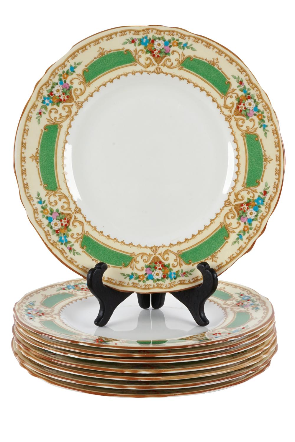 SET OF 11 CROWN STAFFORDSHIRE PLATES20th 333101