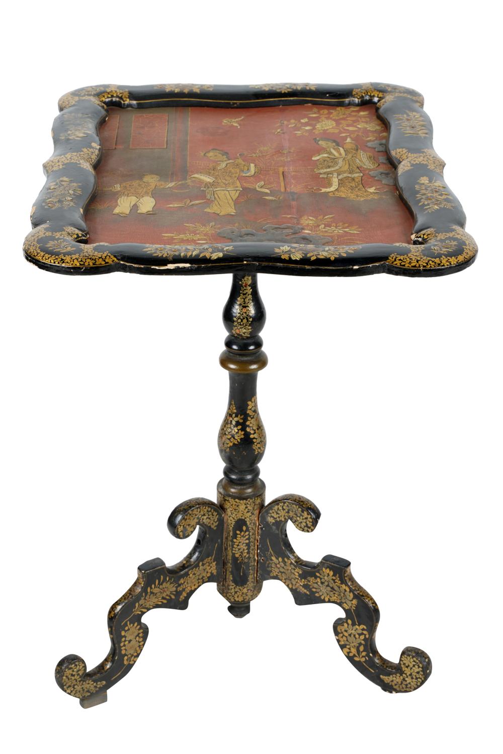 VICTORIAN CHINOISERIE LACQUERED 33313c