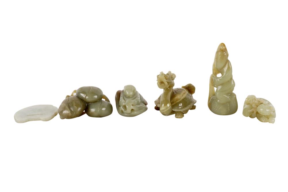 COLLECTION OF ASSORTED STONE CARVINGScomprising