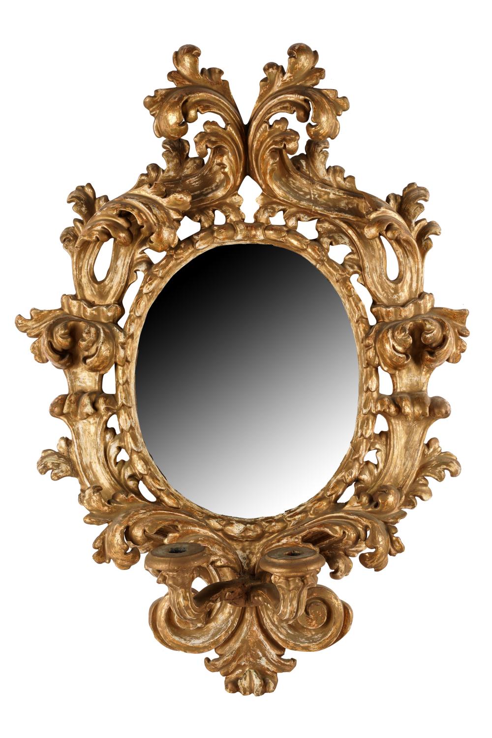ROCOCO STYLE GILT MIRRORwith parcel 333172