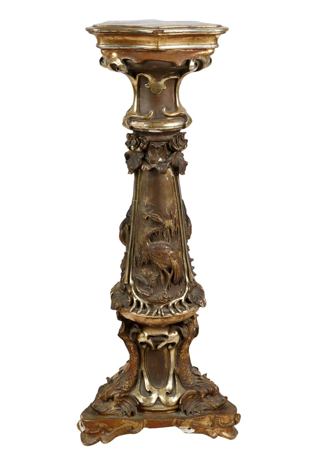 VENETIAN GILT SILVERED DECORATED 3331a3