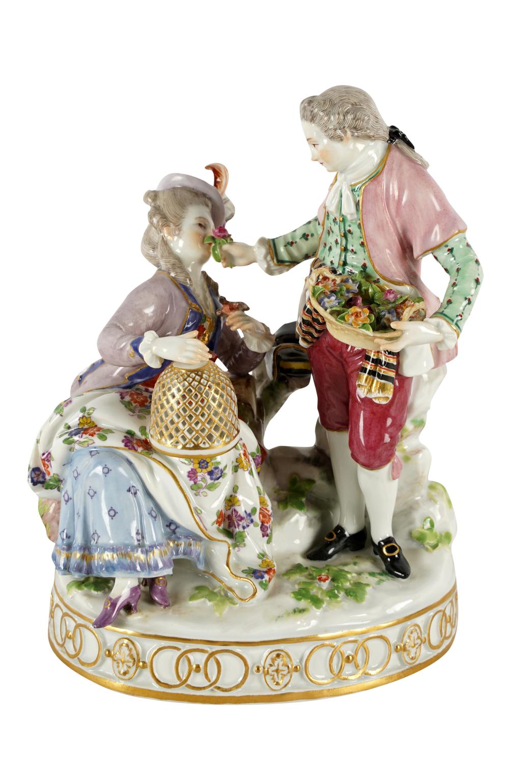 MEISSEN PORCELAIN GROUPdepicting 3331cf