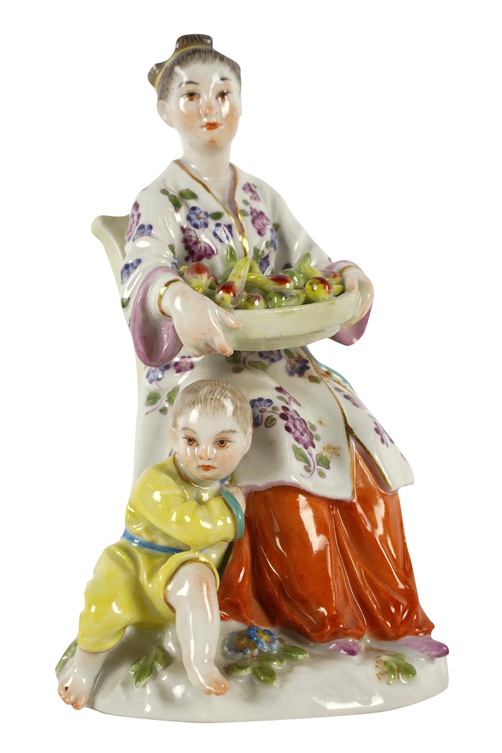 MEISSEN FIGURINEdepicting woman and