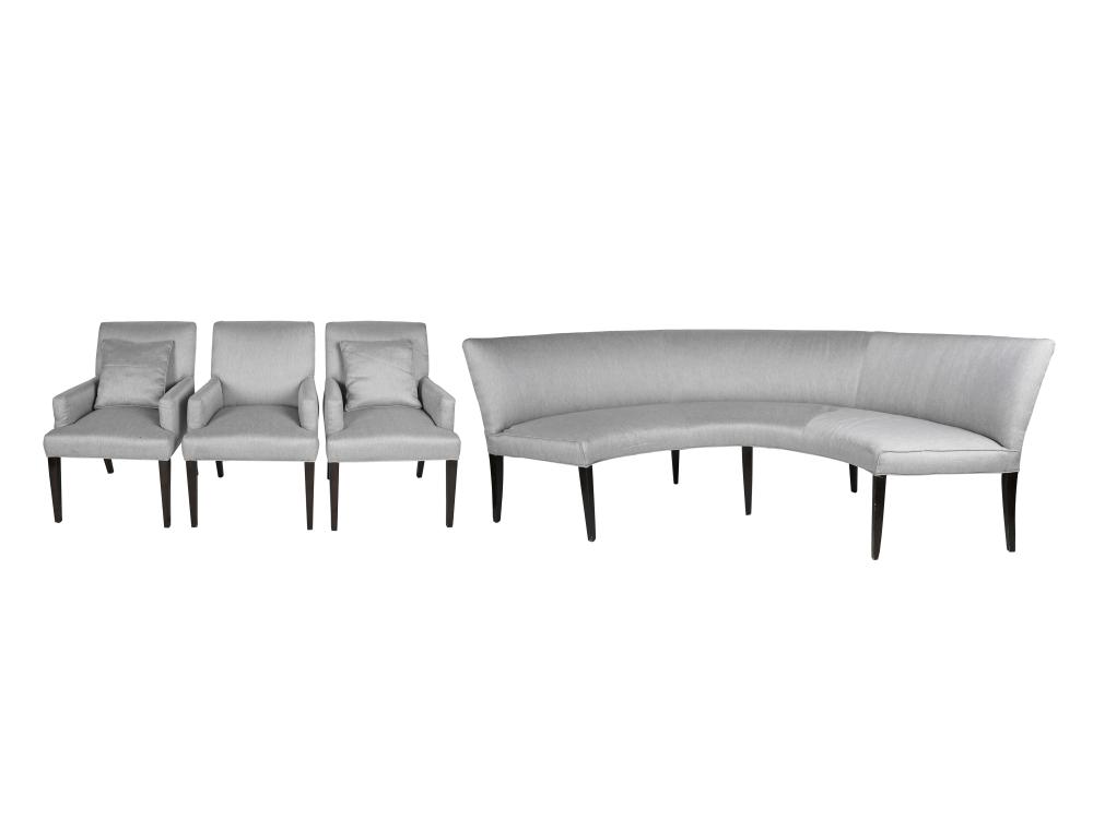 DONGHIA CURVED SOFA THREE CHAIRSthe 3331f4