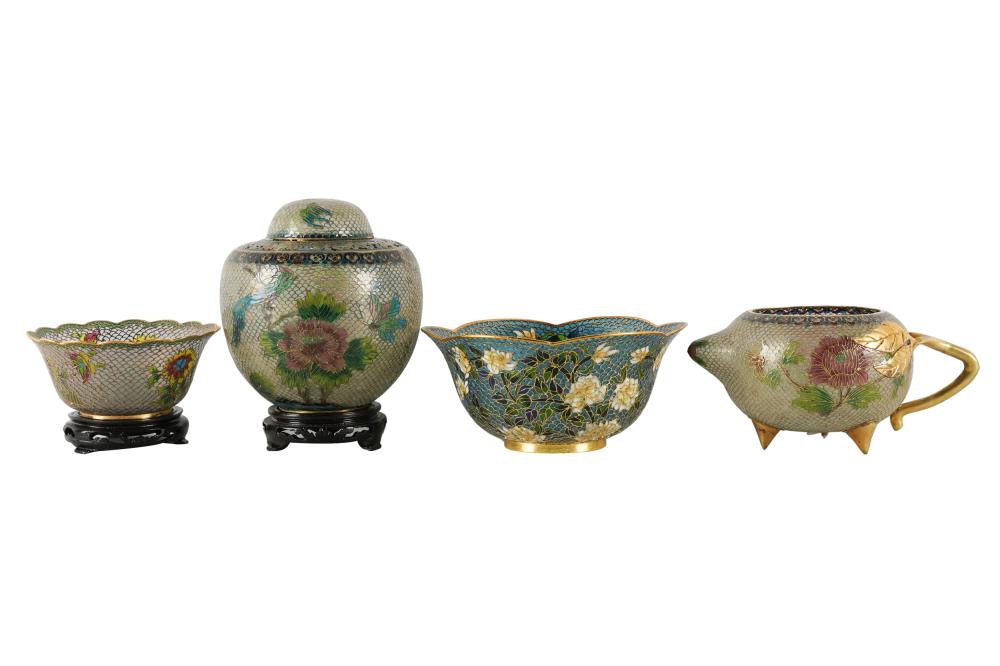 FOUR ASSORTED CHINESE PLIQUE A 3331f5