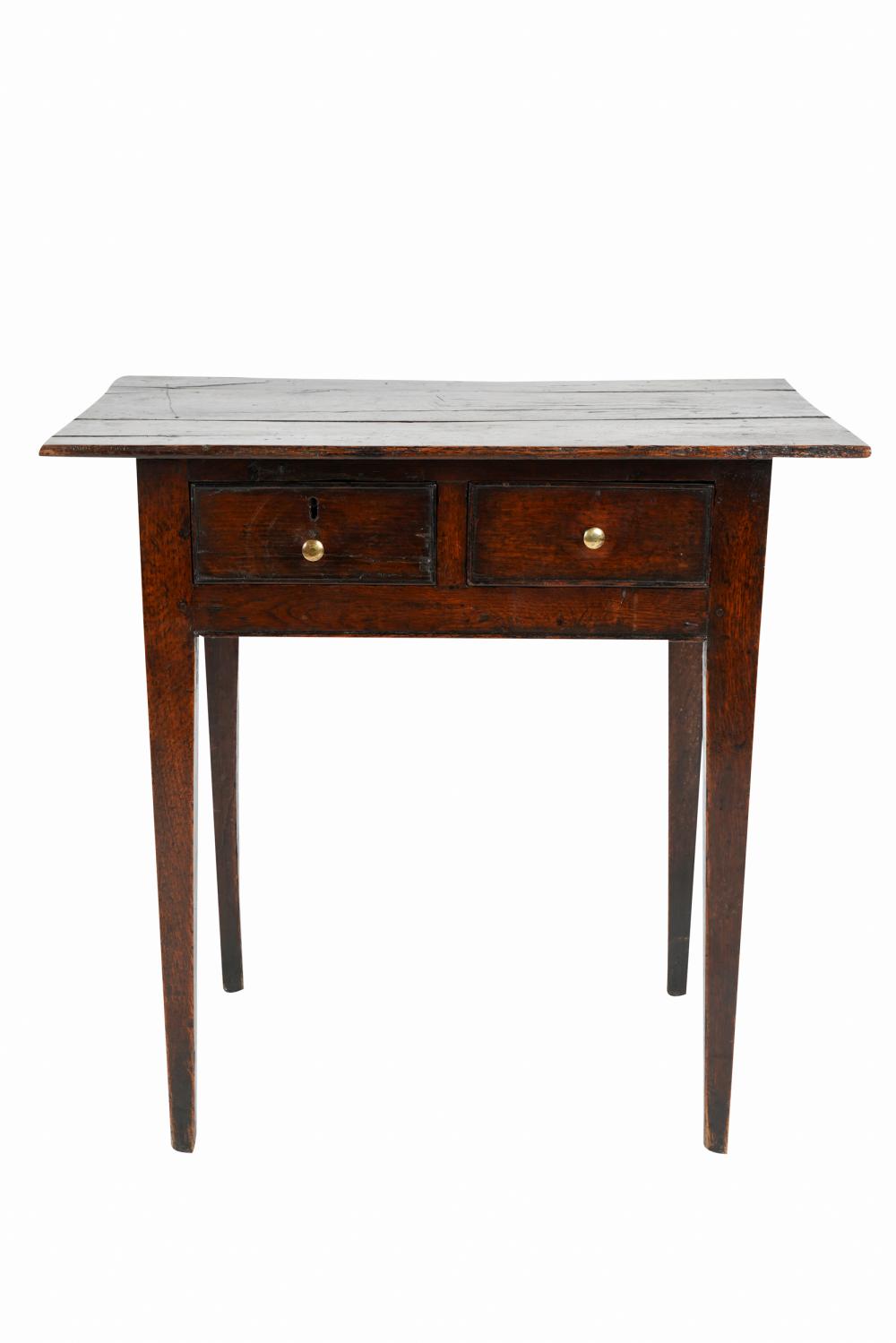 GEORGIAN OAK SIDE TABLEwith two 3331fa