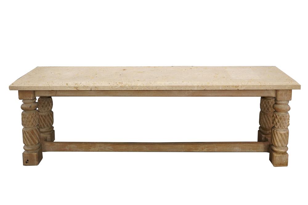 STONE TOP CONSOLE TABLEon a bleached 333295
