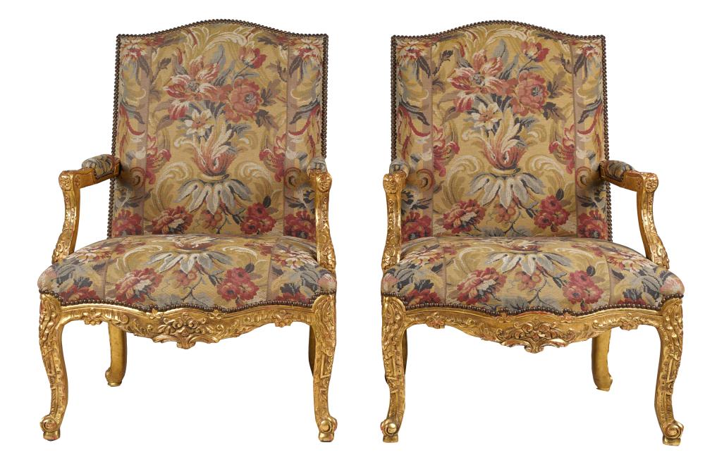 PAIR OF REGENCE STYLE GILTWOOD 3332b3