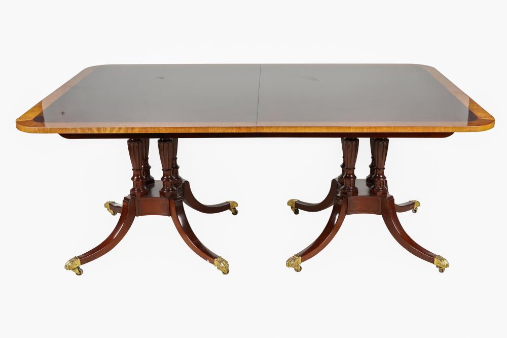 BAKER MAHOGANY & SATIN-BAND DINING