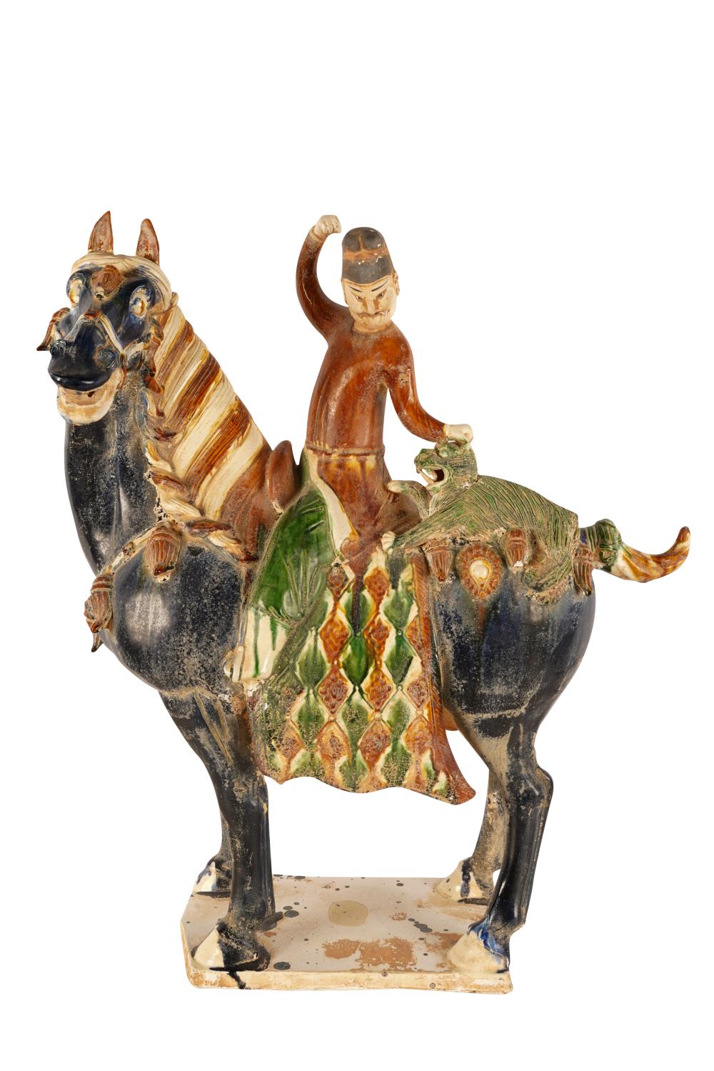 CHINESE TANG STYLE CERAMIC HORSE