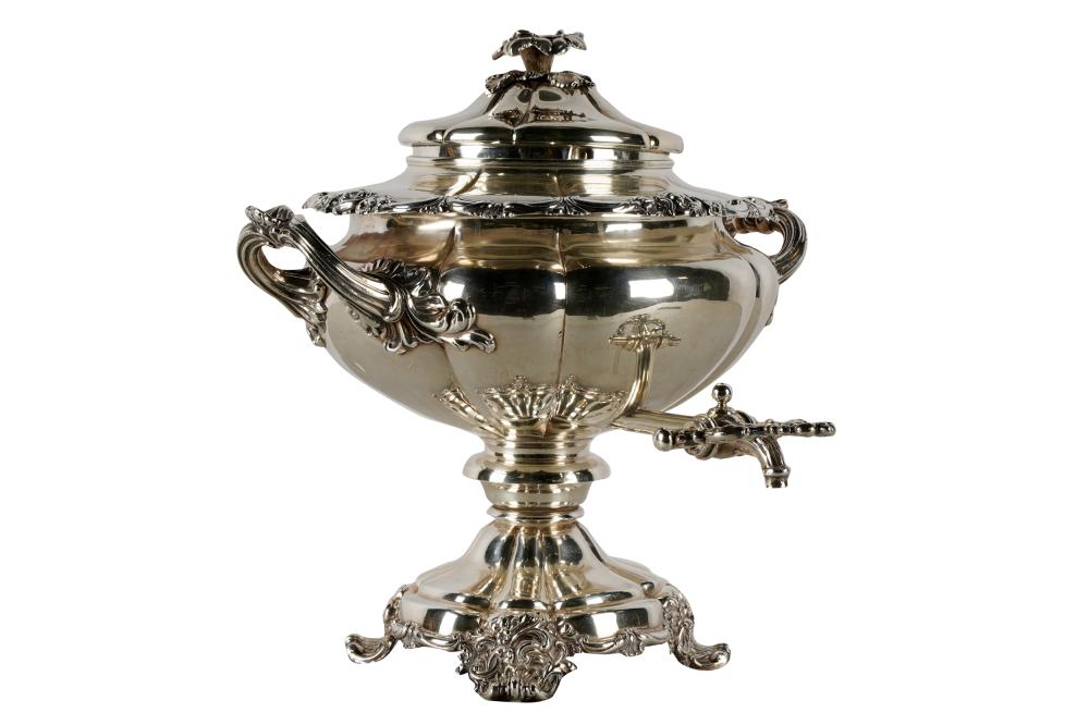 SILVERPLATE HOT WATER URNProvenance: