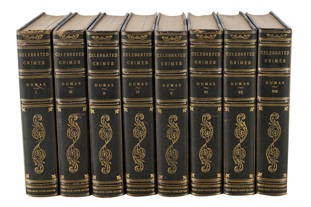 8 VOLUMES ALEXANDER DUMAS "CELEBRATED