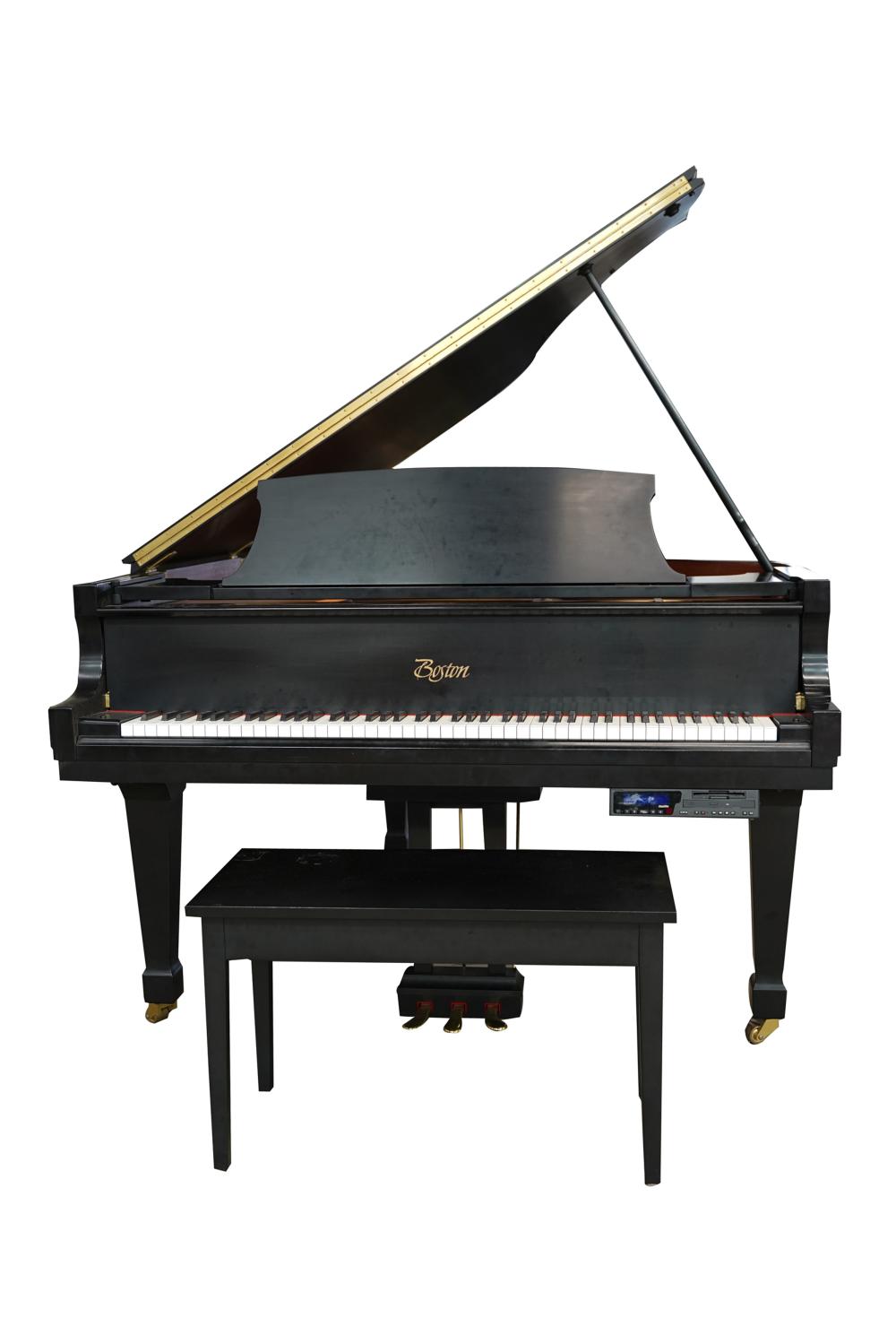 BOSTON EBONY CASE GRAND PIANO WITH