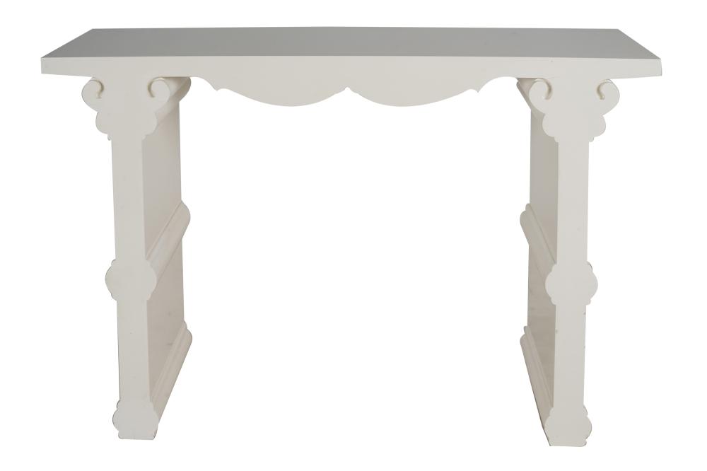 WHITE LACQUERED ALTAR TABLEmodern 333371