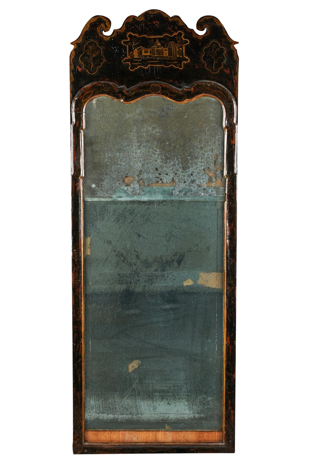 ENGLISH JAPANNED WALL MIRRORwith 333393