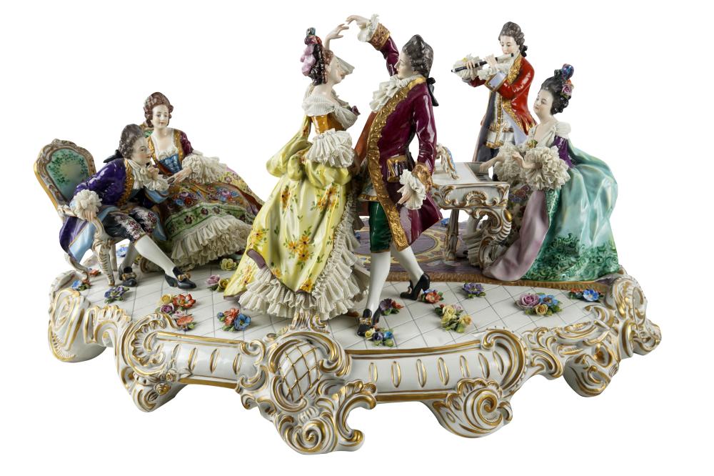 GERMAN PORCELAIN FIGURAL GROUPafter 3333d7