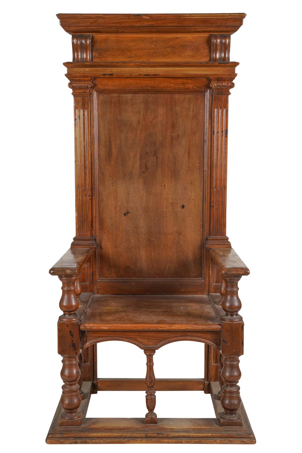 SPANISH STYLE CARVED WALNUT HALL 3333fa