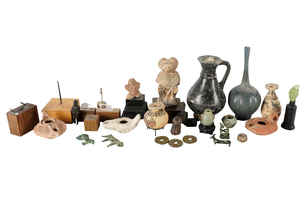COLLECTION OF ASSORTED POTTERY ANTIQUITIESProvenance: