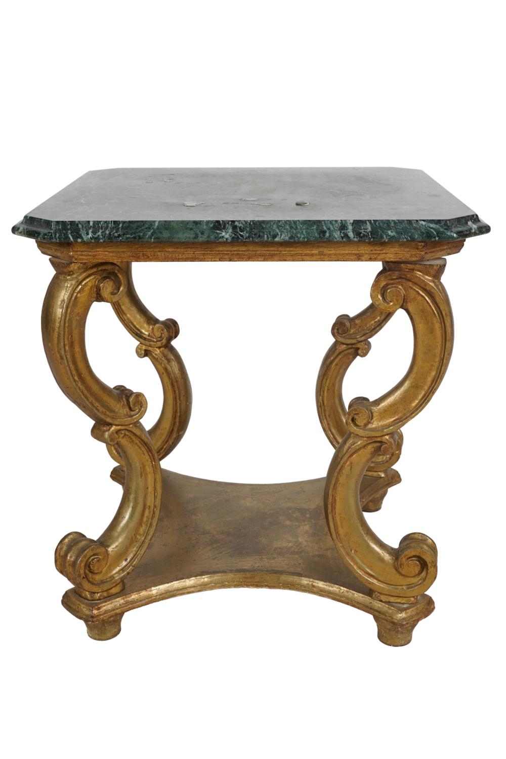 ROCOCO STYLE GILTWOOD SIDE TABLEthe