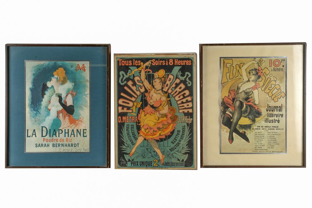 THREE FRENCH LITHOGRAPHIC POSTERSthe 333482