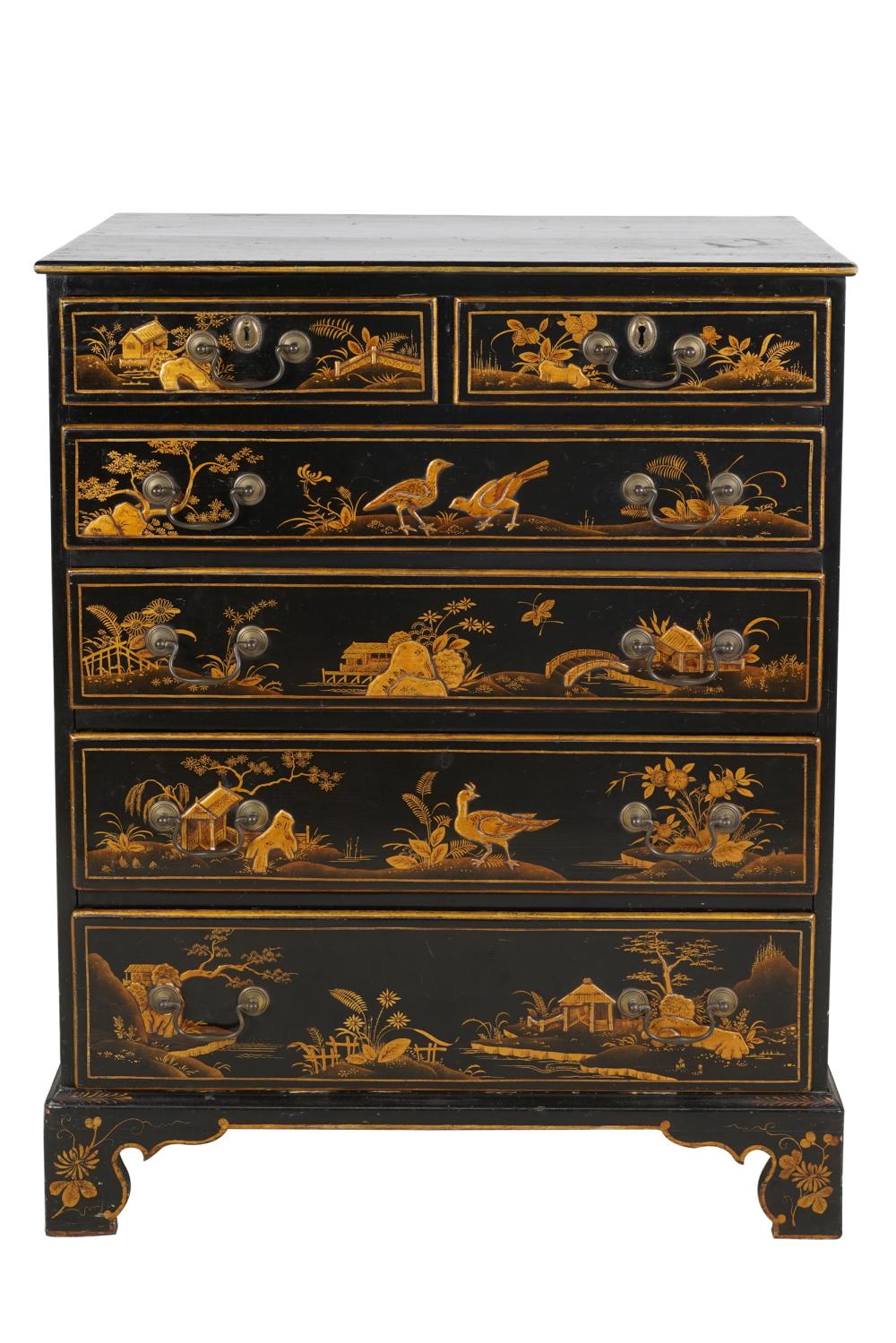 GEORGIAN STYLE CHINOISERIE CHEST