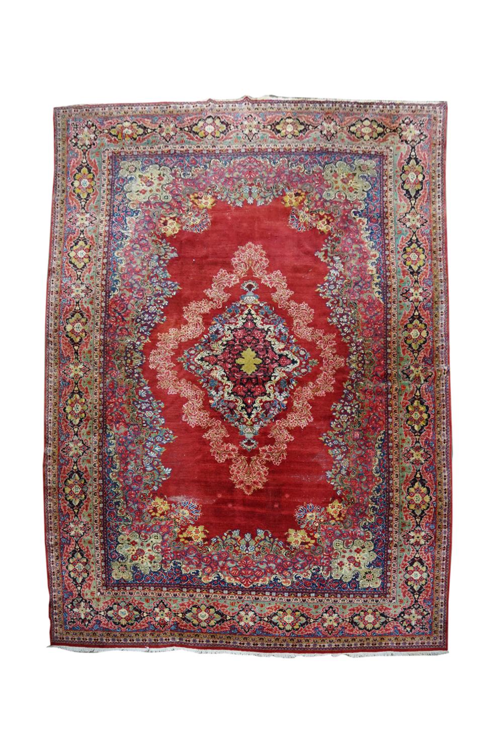 KIRMAN CARPETwool; Condition: areas