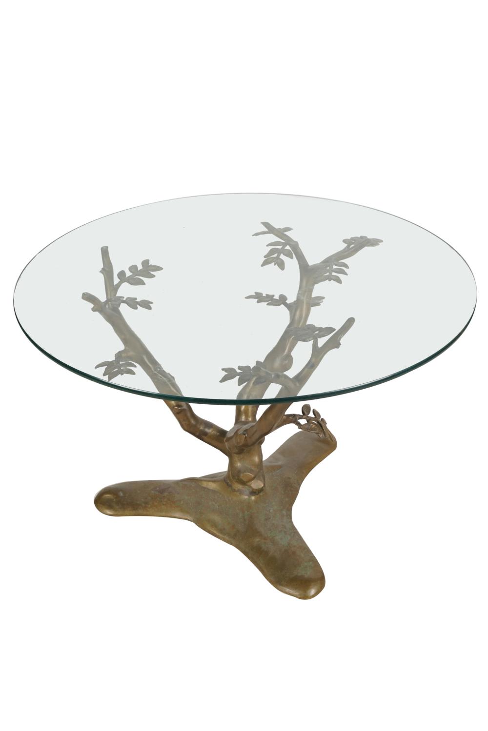 BRASS TREE BRANCH FORM COFFEE TABLEwith 33352d