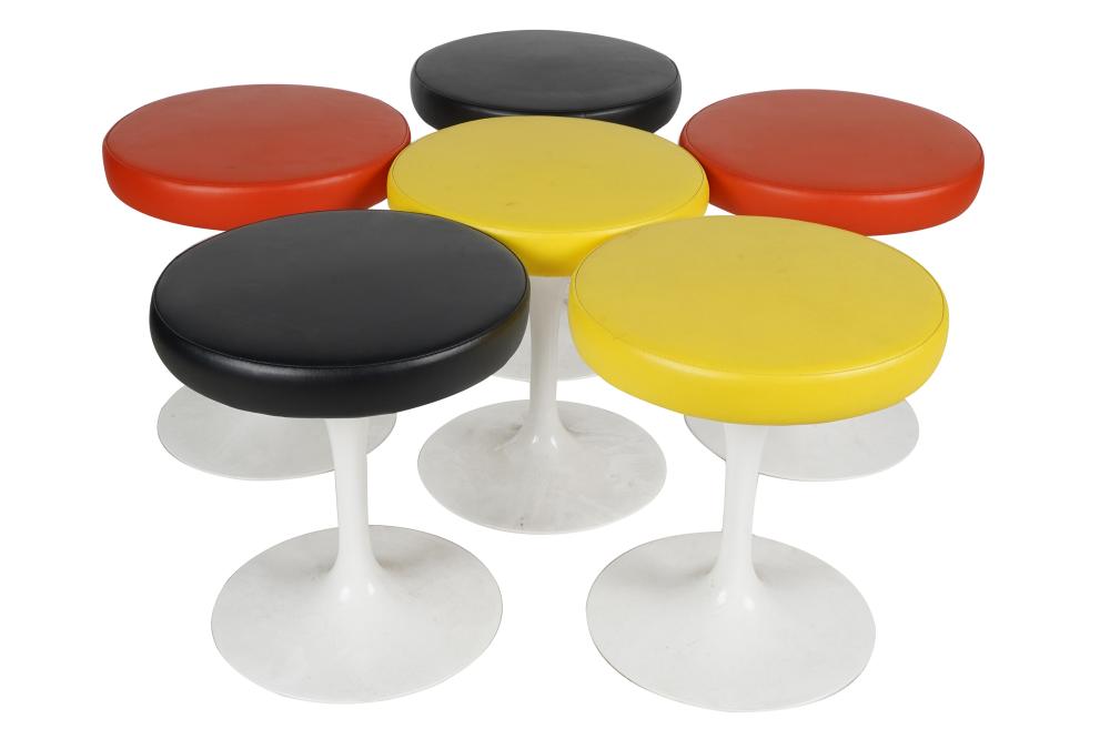 EERO SAARINEN FOR KNOLL: SIX STOOLSeach