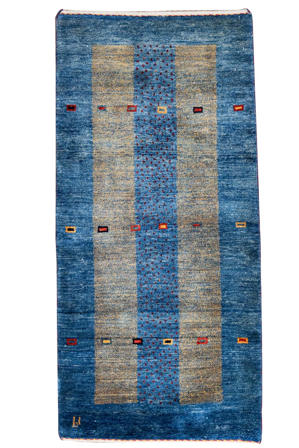 CONTEMPORARY WOOL RUGblue with 333560