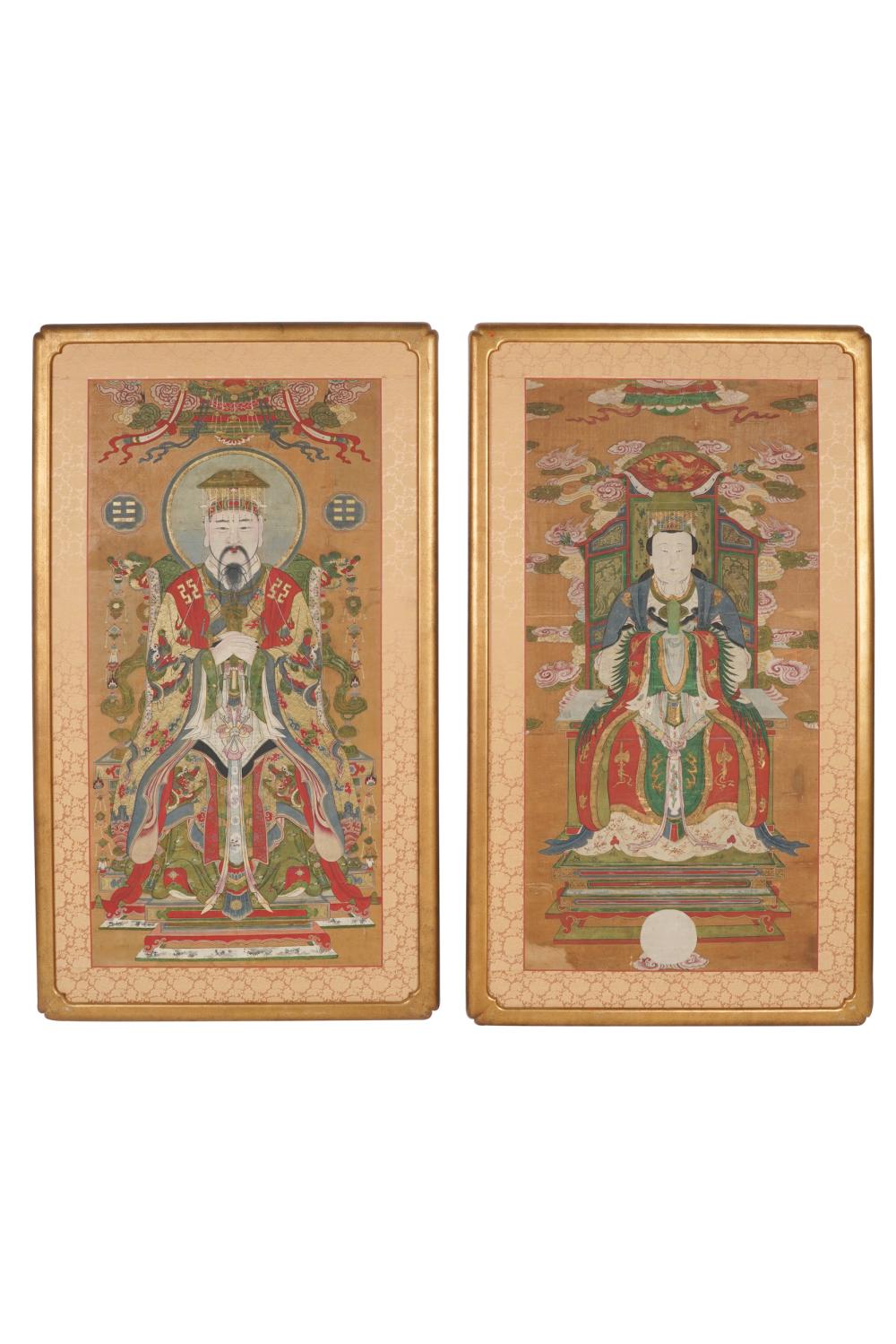 PAIR OF CHINESE ANCESTRAL PORTRAITSeach 333563