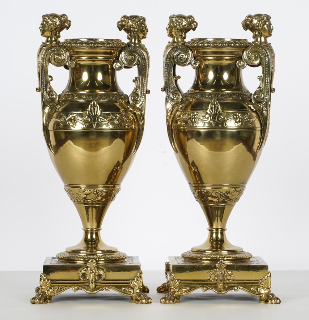 PAIR OF EMPIRE STYLE GILT METAL 3335cd