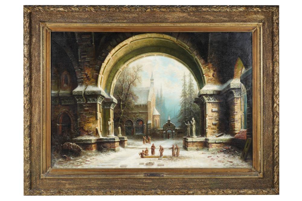 ALBERT BREDOW 1828 1899 MONASTERY 3335e2