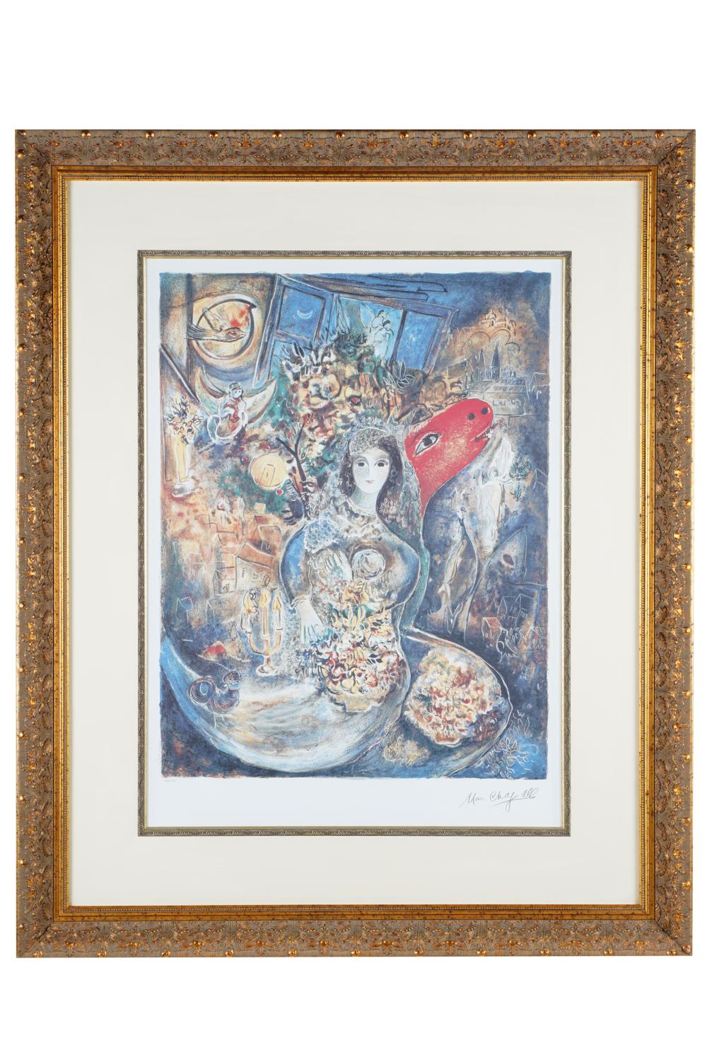 AFTER MARC CHAGALL BELLA printed 3335e4