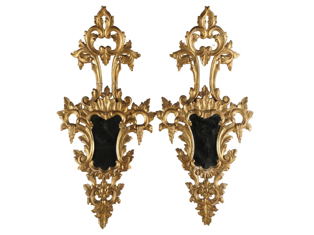 PAIR OF ROCOCO STYLE GILTWOOD WALL 333682