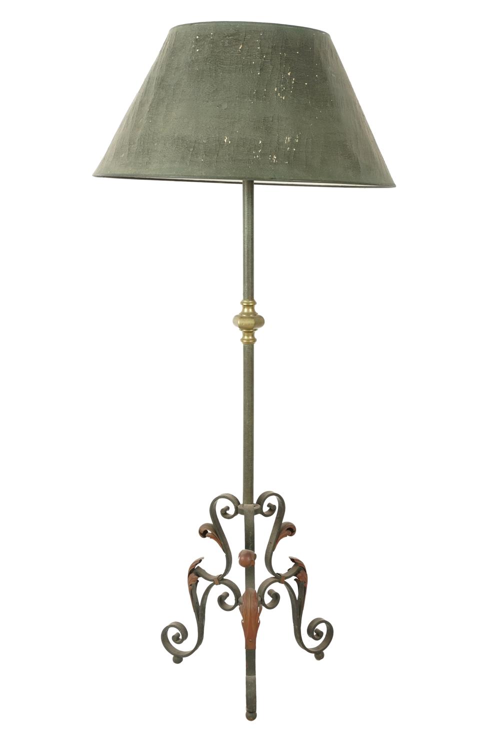 IRON BRASS FLOOR LAMPthe foliate 3336e8