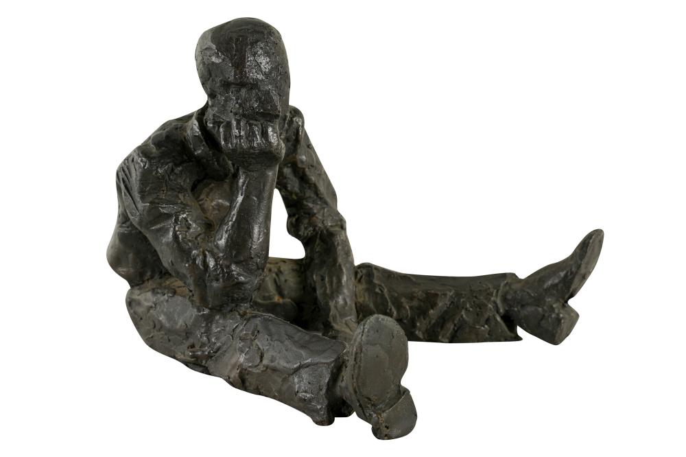 FIGURE OF A SEATED MAN1991 bronze 3336f5