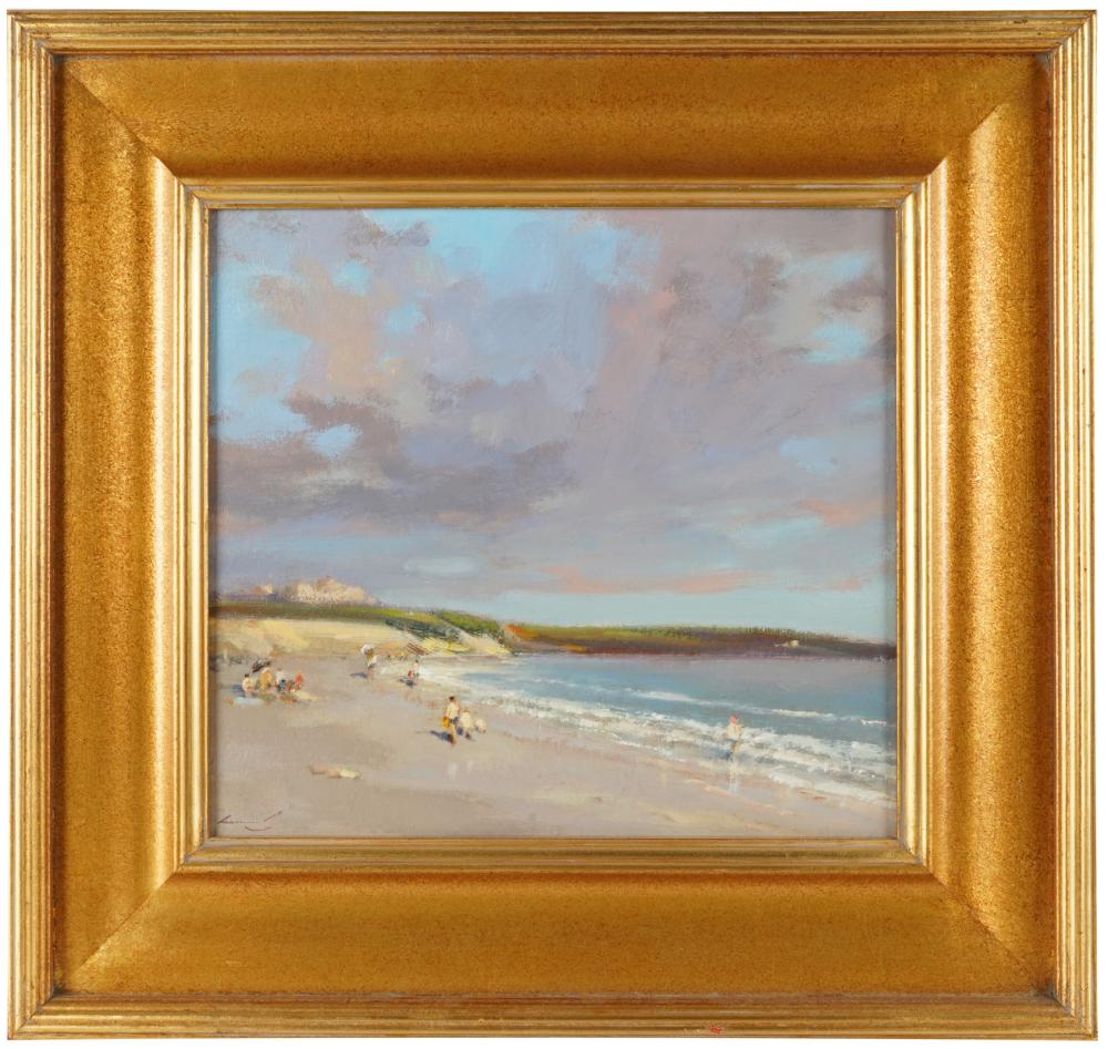 KEN MORONEY (1949- ): "ON THE BEACH"oil