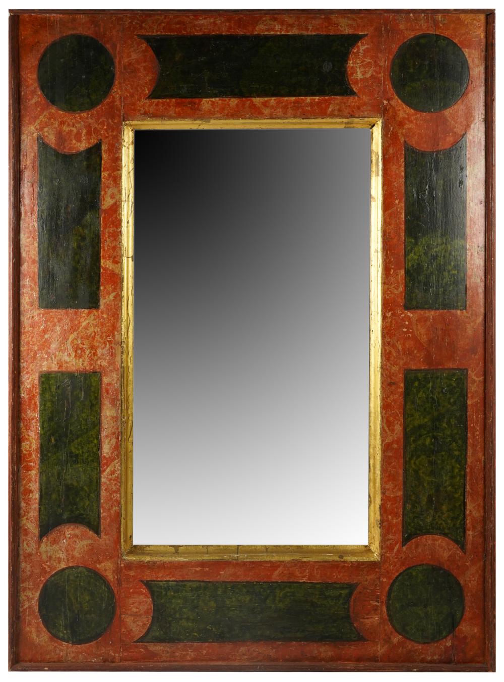 CONTINENTAL PAINTED MIRRORwith