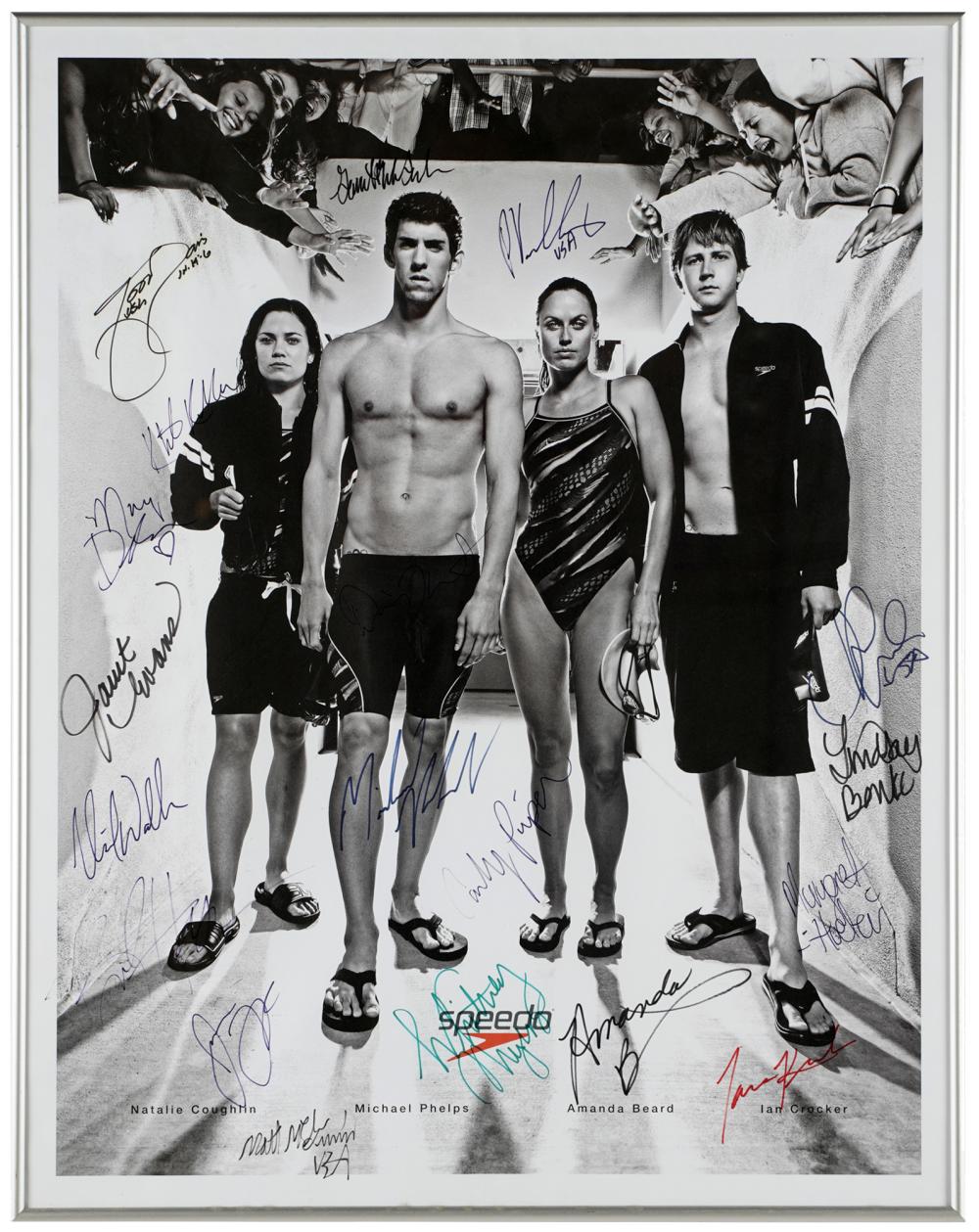 MICHAEL PHELPS SPEEDO AUTOGRAPHED