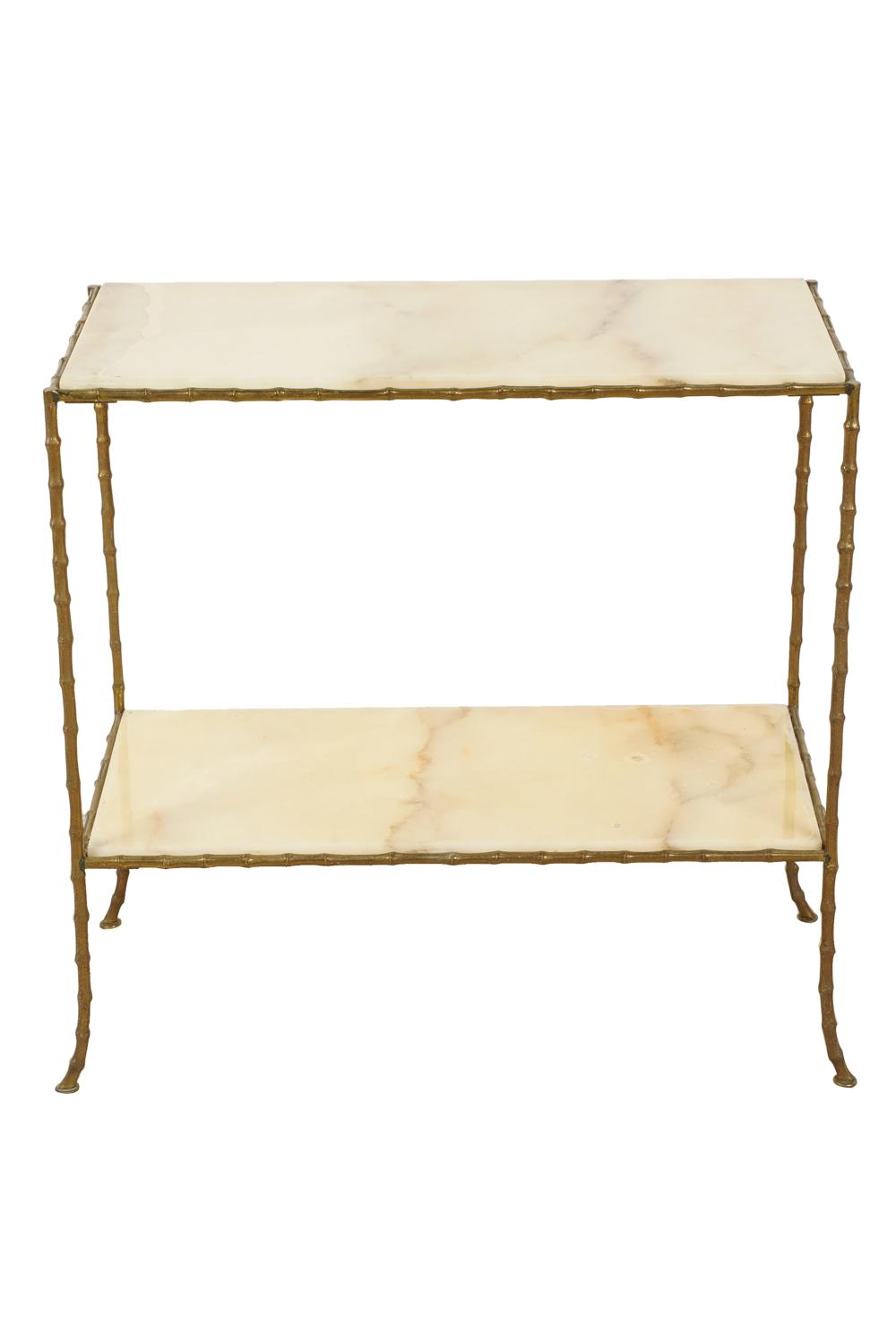 ONYX BRASS FAUX BAMBOO TIERED 333795