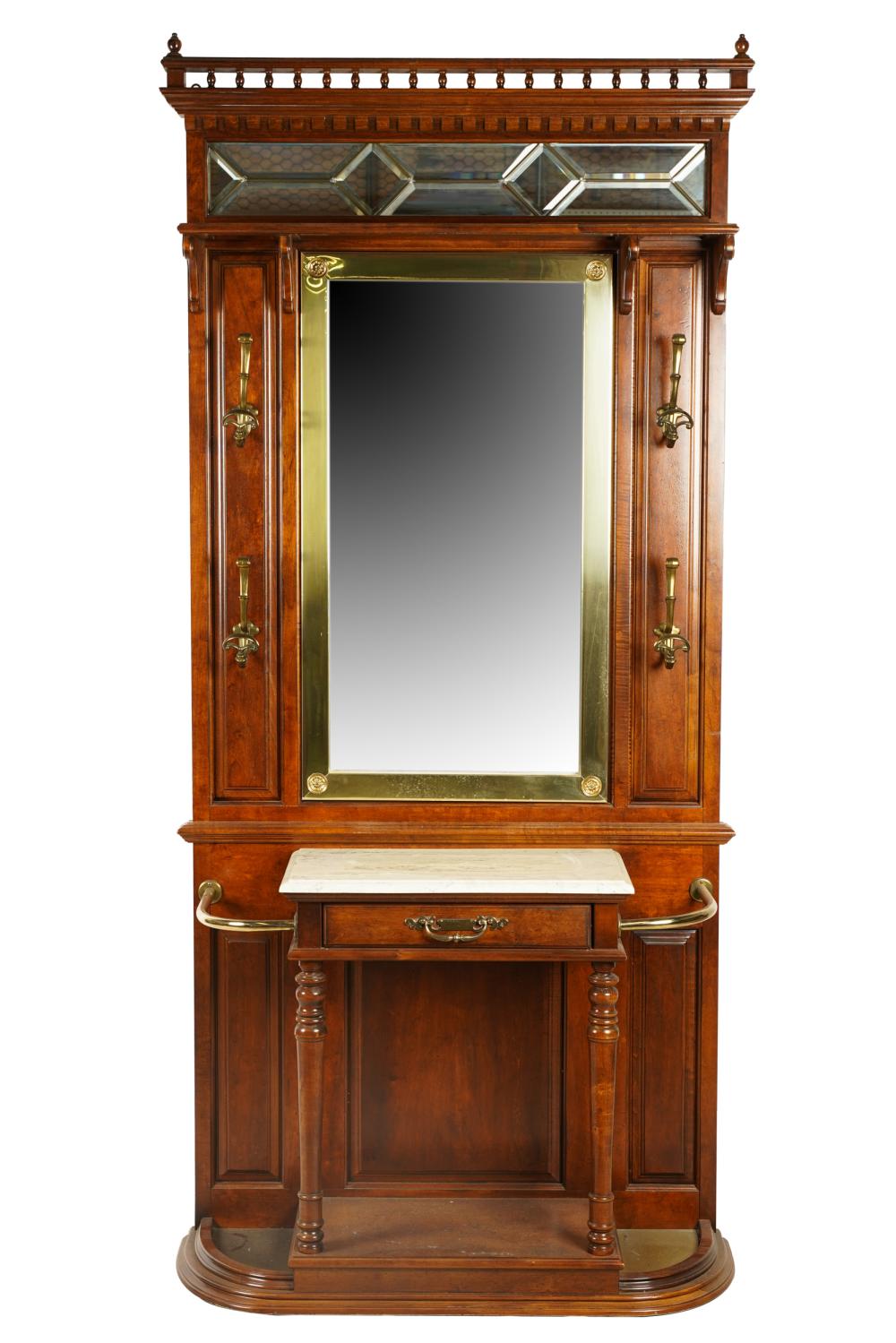 VICTORIAN STYLE MIRRORED BACK HALL 3337fa