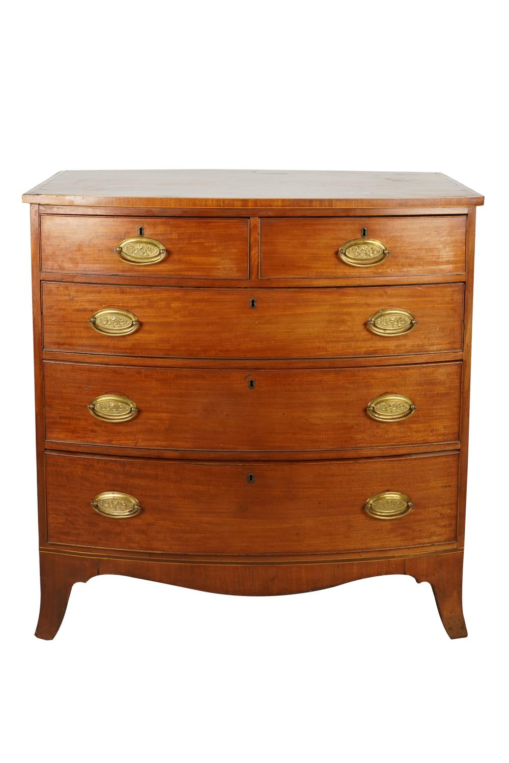 FEDERAL MAHOGANY BOWFRONT CHEST 333802