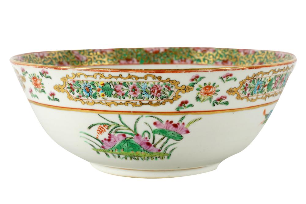 GILT POLYCHROMED PORCELAIN BOWLwith 333820