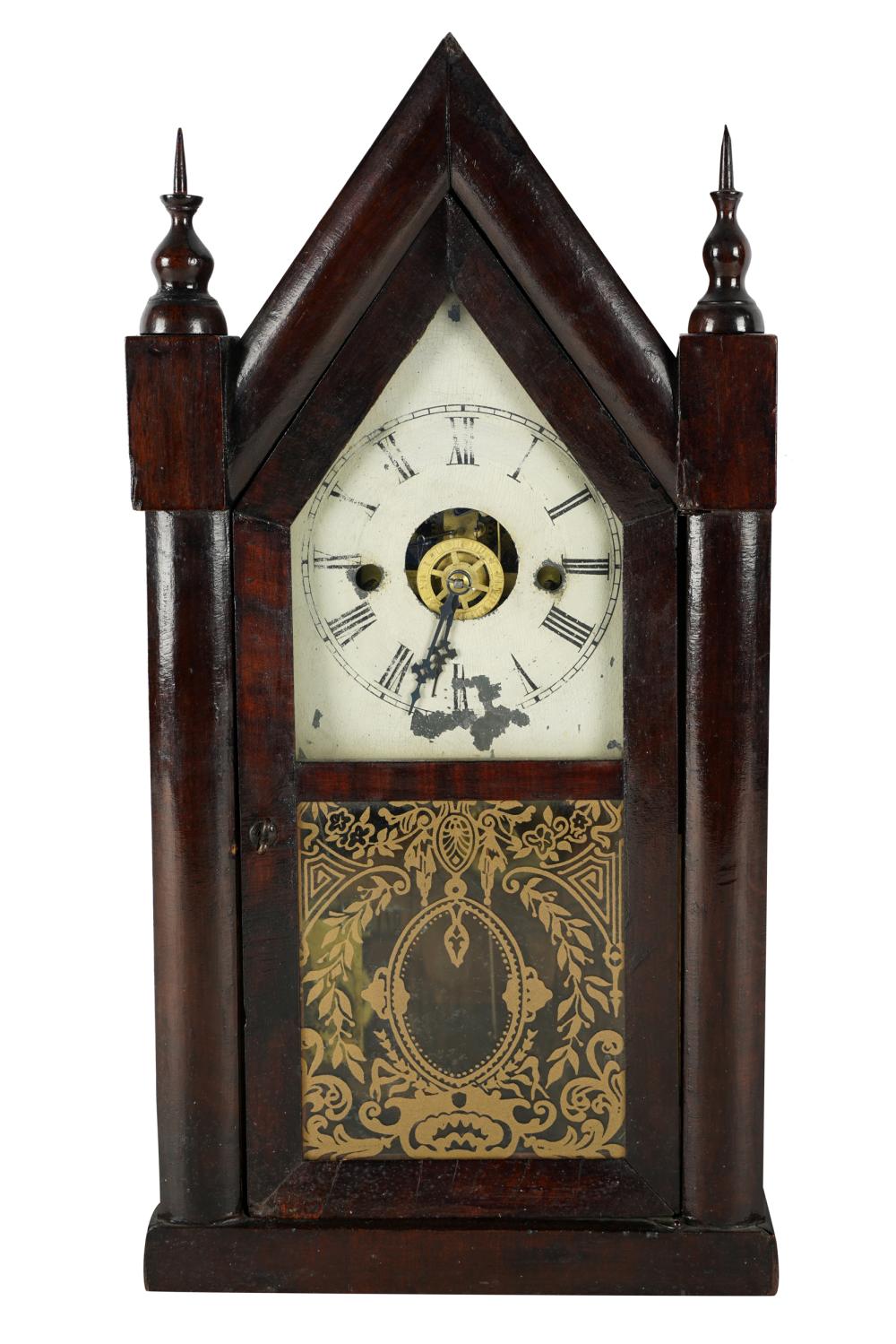 MAHOGANY STEEPLE CLOCKunsigned;