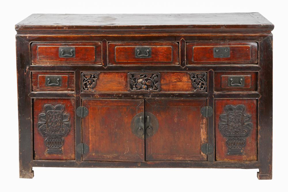 ASIAN CARVED WOOD CABINETCondition: