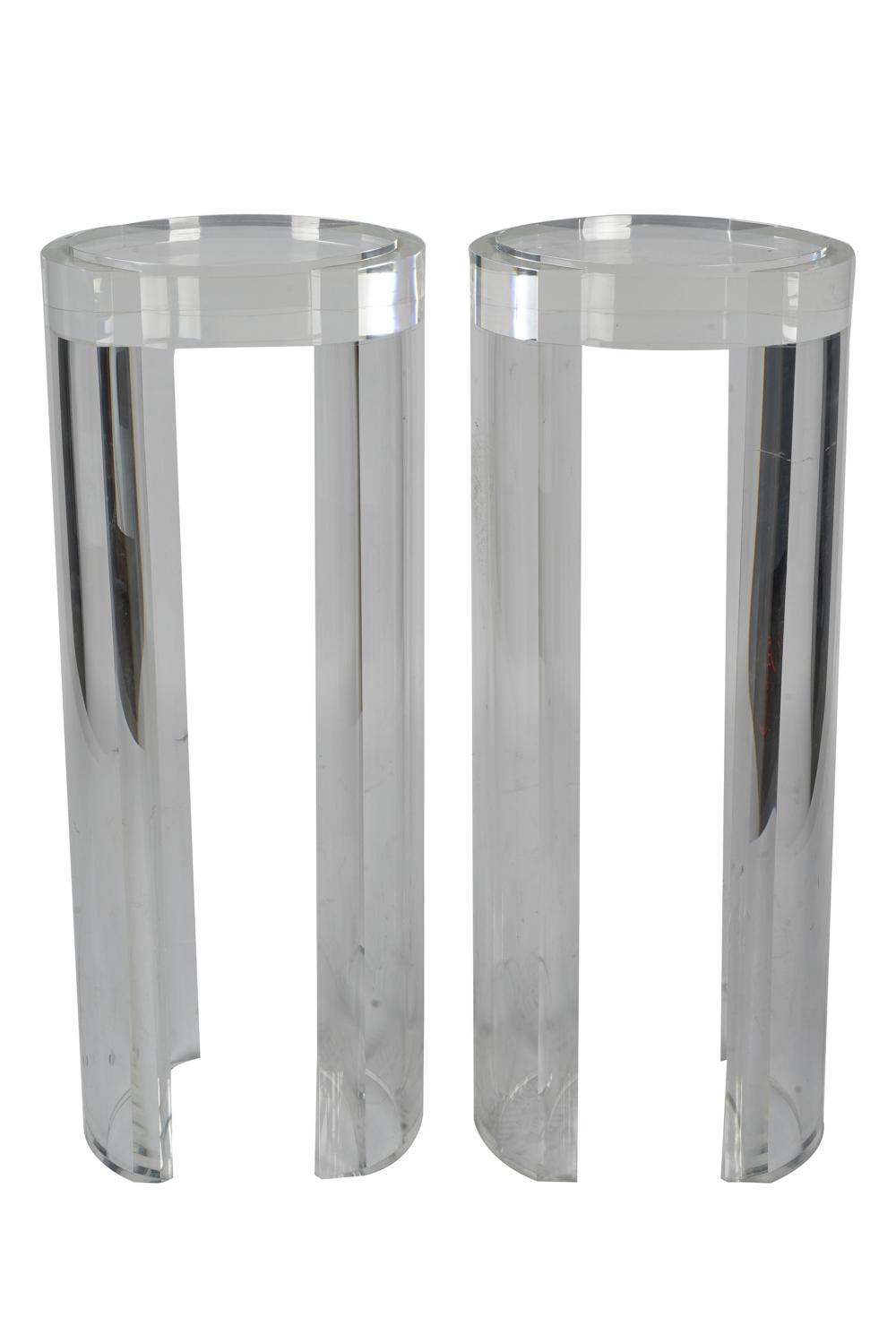 JEFFREY BIGELOW: PAIR OF LUCITE