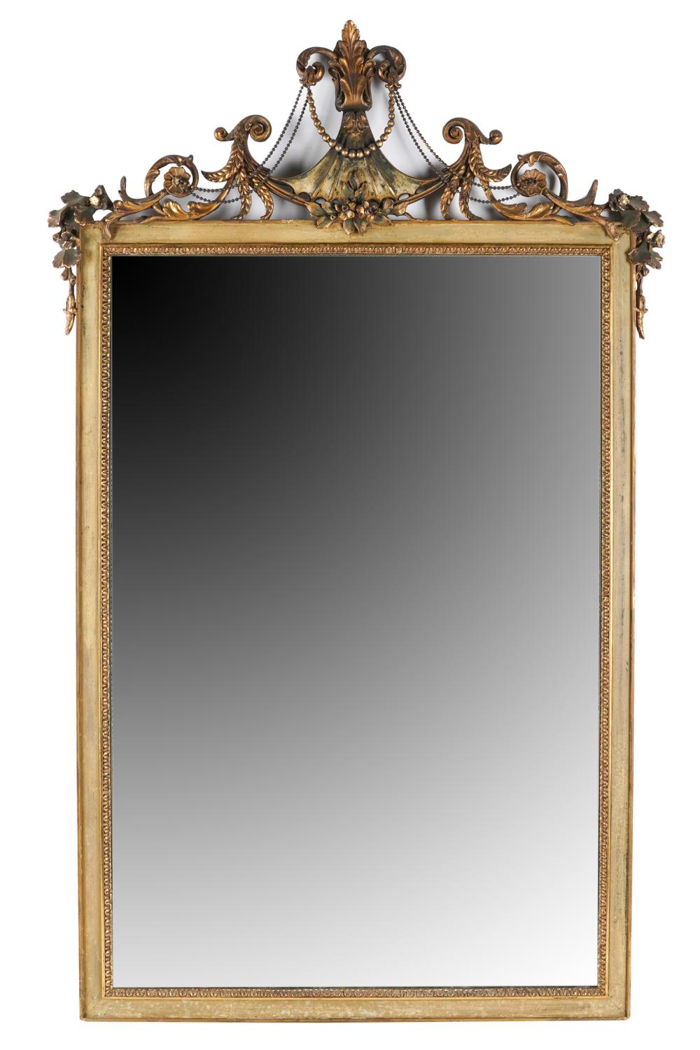 CONTINENTAL GILT & GESSO WALL MIRRORCondition: